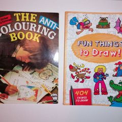 Anti-Colouring Book & Fun Things to Draw. Two for Ten Euro.