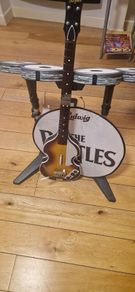 Nintendo Wii beatles rockband drum kit and bass.