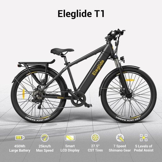 Eleglide T1 Electric Bike - Black