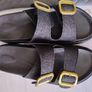Women Buckle Decor Flatform Slidder Sandals Image 2