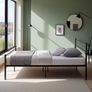 Twin Size Platform Bed Frame with Strong Headboard and Large Storage Fits Teens Adults, 90 x 190 Black Image 3