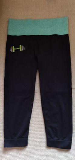 Cropped seamless gym leggings, like new, size 10