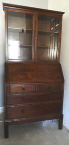 Antique writing bureau bookcase