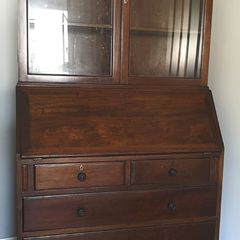 Antique writing bureau bookcase