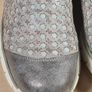 womens RIEKER casual shoes wedge heel trainers runners grey silver stars Size UK 7.5 EU 41 (AT1) Image 6