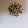 Broach Rainbow Gems Silver Tone Image 2