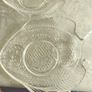 Vintage set of 3 fish shape glass serving plates, Fish plate, Nautical decor. Image 4