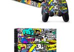 Bombing Graffiti Skin Vinyl Sticker for the PlayStation 4 Console PS4