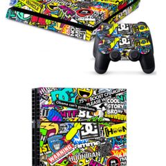 Bombing Graffiti Skin Vinyl Sticker for the PlayStation 4 Console PS4