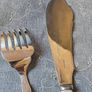Antique W&H Silver Plated Fish Flatware Servers Image 4