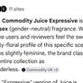 COMMODITY Expressive Juice Expressive Eau de Parfum 10ml.  Plastic wrapped Image 7