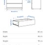 IKEA malm 3 drawer Image 5