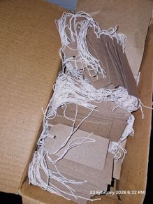 1000 brown paper string tags