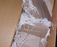 1000 brown paper string tags