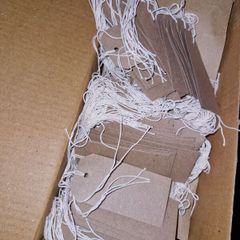 1000 brown paper string tags