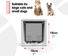 Cat Dog flap for wall or door with Tunnel