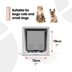 Cat Dog flap for wall or door with Tunnel