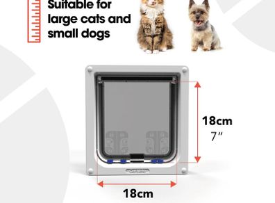 Cat Dog flap for wall or door with Tunnel