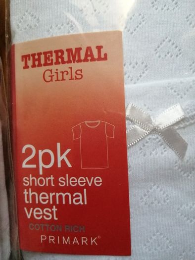 Girls thermal vests