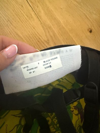 horse riding hat and back protector