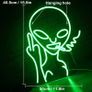 Alien Neon Lights for Wall Decor, USB Decorative Led Neon Signs Novel Green Alien Neon Signs for Home,Kids Room,Bar, Club, Bedroom Image 3