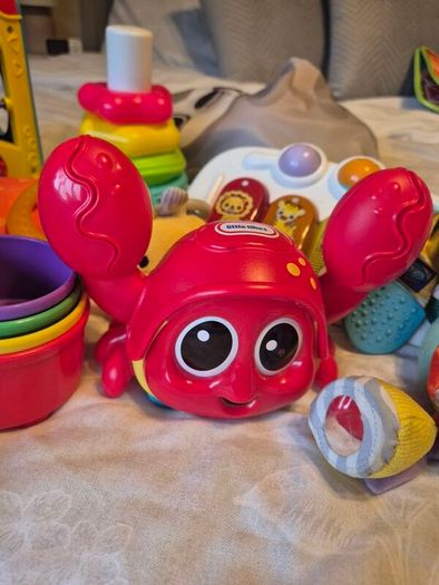 Baby / Newborn Toys Bundle  (0-1) including Little Tikes Crab & Vtech activity cube