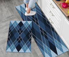 NEW SALE |  2 Pieces Non Slip Kitchen Mat Kitchen Rug Set, Washable Modern Mats and Rugs for Hallway, Dining Room and Entryway, 40x60cm + 40x120cm