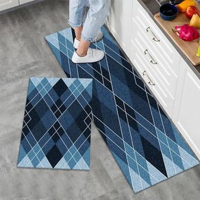NEW SALE |  2 Pieces Non Slip Kitchen Mat Kitchen Rug Set, Washable Modern Mats and Rugs for Hallway, Dining Room and Entryway, 40x60cm + 40x120cm