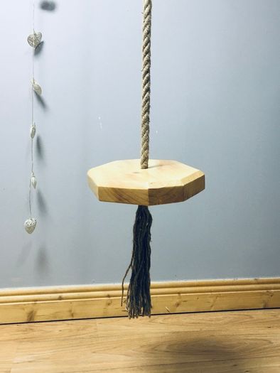 Kids swing, wooden indoor swing, handmade tree swing, children gift idea