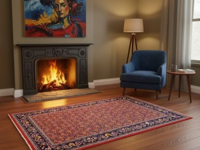Two Beautiful  Persian Bidjar Hand Knotted Rugs Carpets