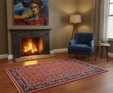 Two Beautiful  Persian Bidjar Hand Knotted Rugs Carpets