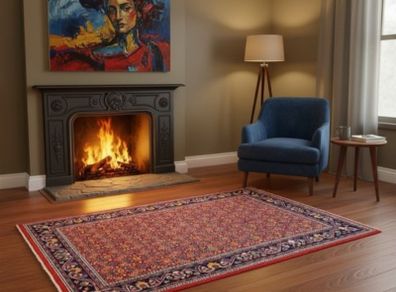 Two Beautiful  Persian Bidjar Hand Knotted Rugs Carpets