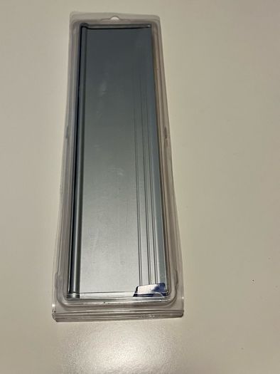 Satin Anodised Finish Silver Letterplate