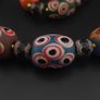 Antique Venetian Style Eyes Glass Big Beads Necklace Image 5