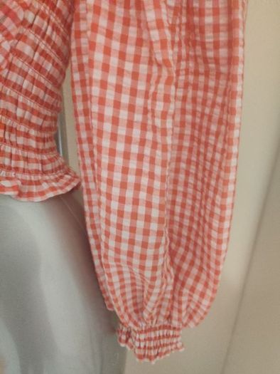 Zara red crop off shoulders blouse UK8 EU36 Postage included