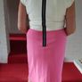 Ladies Dress Regine Pink & Cream Image 2