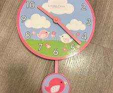 Kids clock with pendulum
