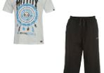 Skateboarder Set - No Fear Graphic T-Shirt & Lonsdale Three Quarter Length Tracksuit Bottoms (Both Medium & Brand New & Tagged)