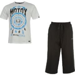 Skateboarder Set - No Fear Graphic T-Shirt & Lonsdale Three Quarter Length Tracksuit Bottoms (Both Medium & Brand New & Tagged)