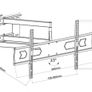 TV Wall Bracket Tilt Swivel Long Arm 32-80" Image 2