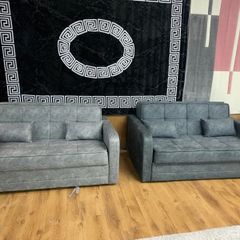 Daphne Light Grey or Dark Grey Pull Out Sofa Bed