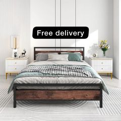 King Size with Wooden Headboard