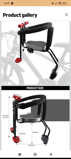 toddler bike seat