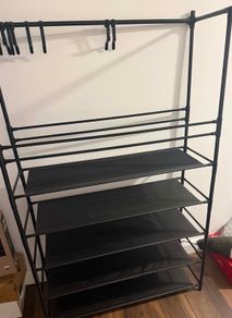 Shoe rack with hanging Hooks