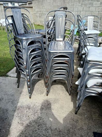 metal chairs