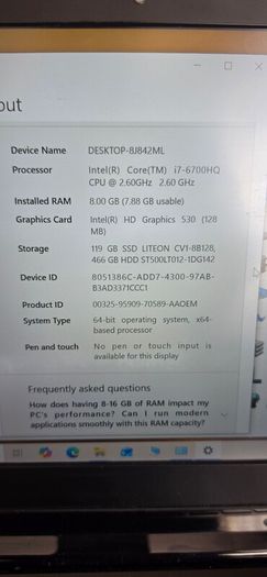 Lenovo Y700 Laptop