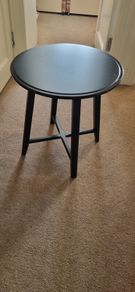 Black side table