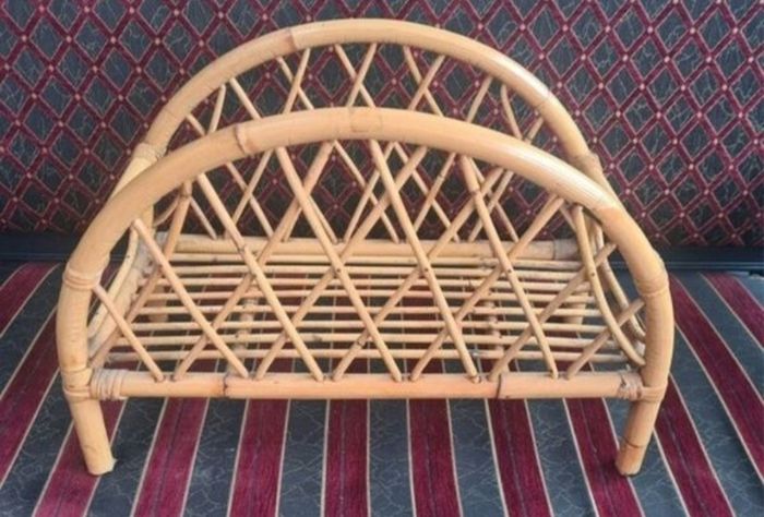 Bamboo Magazine Rack