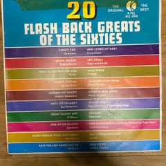 Vintage Vinyl LP 20 Flash Back Greats of the Sixties 1973