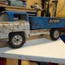 Vintage 1960s Tri-ang Hi-Way Pressed Steel Fixed Bed Lorry Cargo Truck Image 4